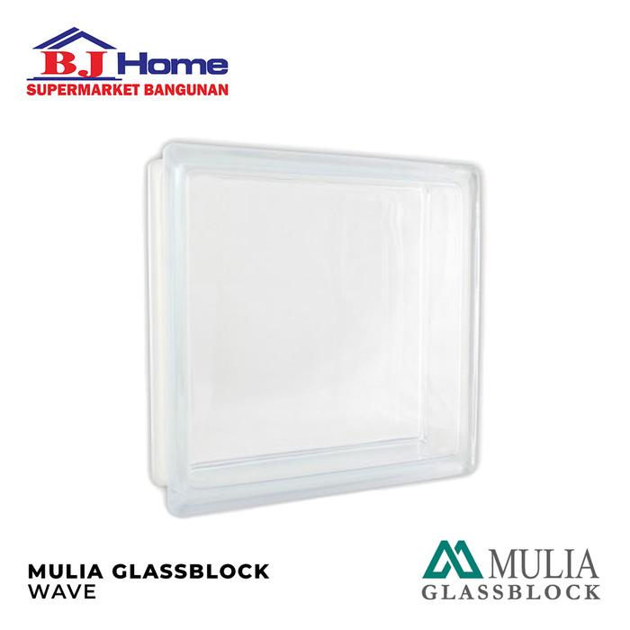 Mulia Glass Block 20X20 Wave - Balok Kaca