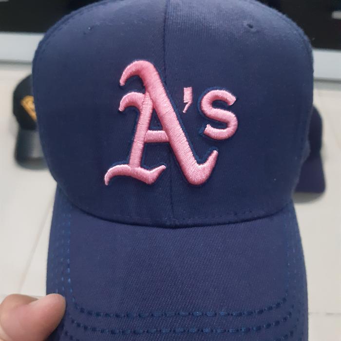Topi MLB biru as