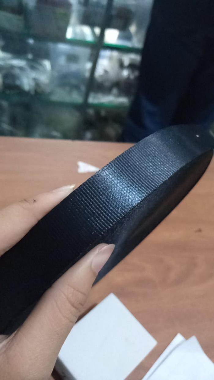 TALI WEBBING WEBING HITAM LICIN UKURAN 1,5CM ISI 1 ROLL