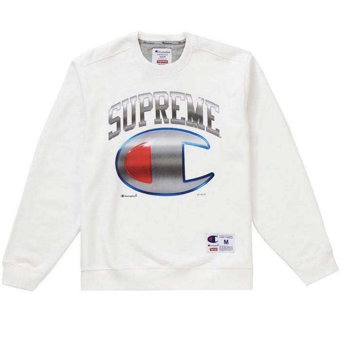 Supreme x Champion Crewneck White