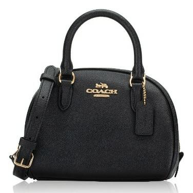 coach Sydney Crossgrain Satchel Black