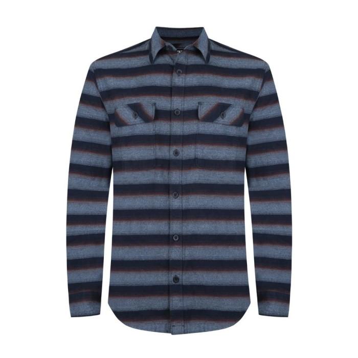 KEMEJA FLANEL EIGER X-CALODORA NAVY ORIGINAL