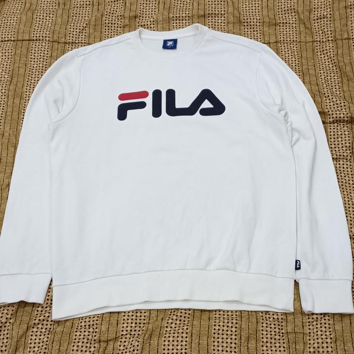 crewneck fila original putih