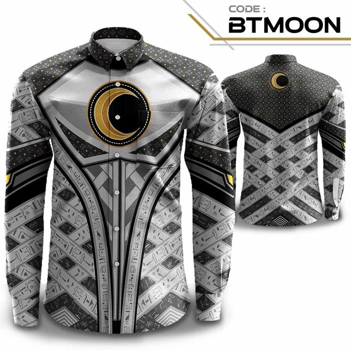 KEMEJA BATIK MOON KNIGHT & Kaos Wayang Moon Knight
