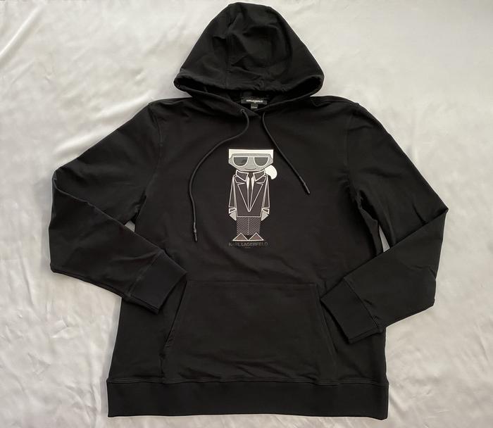 KARL LAGERFELD Hoodie Black size XL. NOT Zara, H&M, BAPE