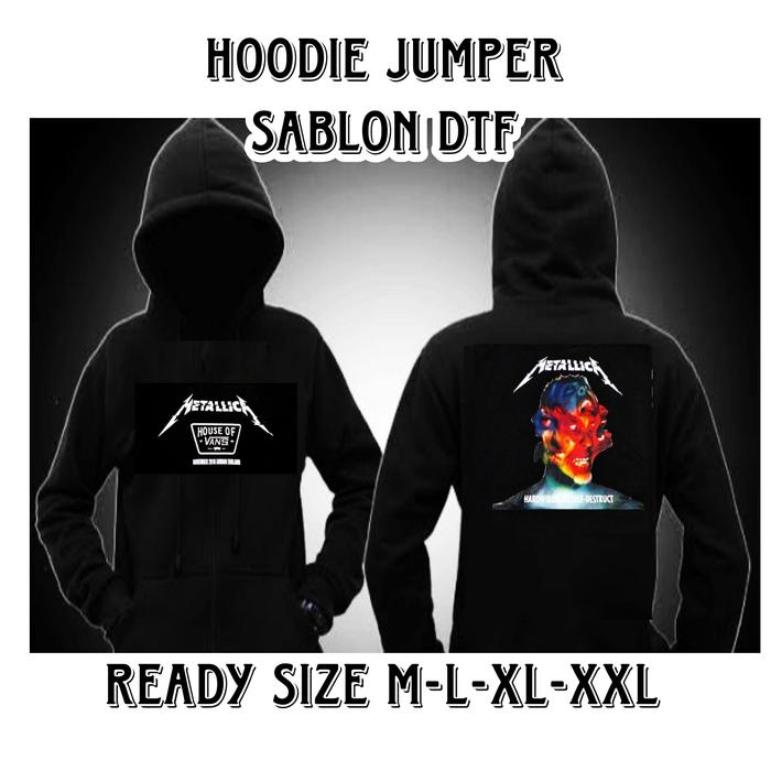 Jaket Hoodie Metallica House of vans/Jaket Hoodie