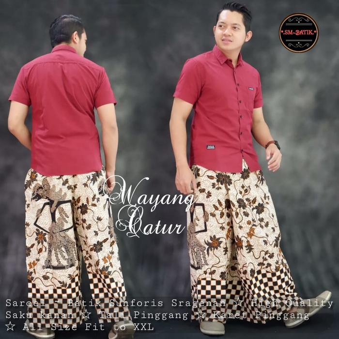 Sarung Celana Batik Pria Modern Katun WgCa -Sm