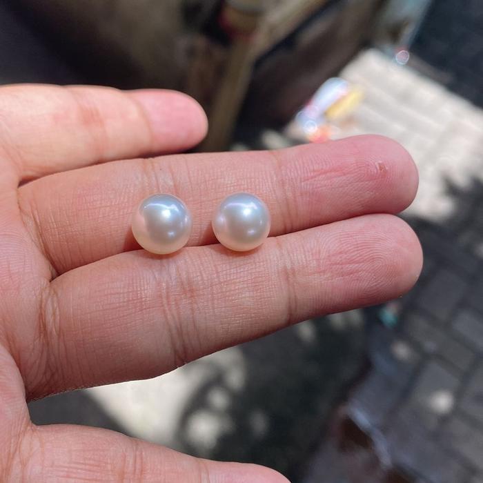 butiran mutiara akoya asli jepang 6 -6,5MM lengkap sertifikat