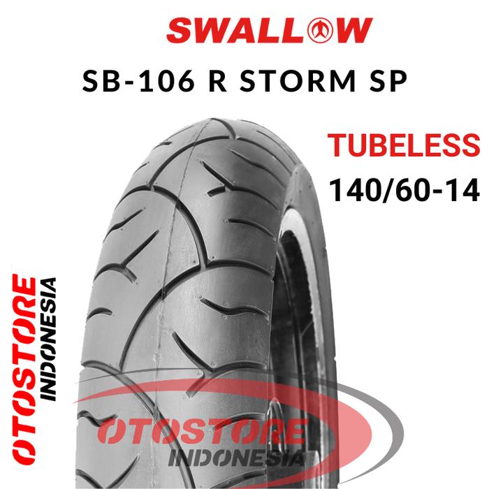 Ban Luar Motor Swallow SB-106 R Storm 140/60-14 RING 14 Tubeless