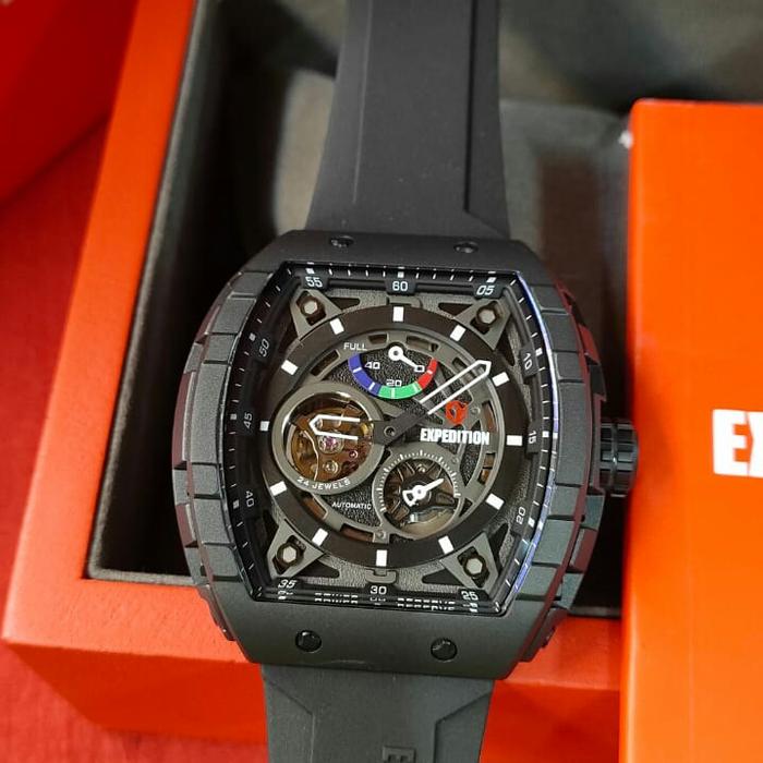 Jam Pria ORIGINAL AUTOMATIC Expedition E 6782 M TITANIUM 24 Jewels