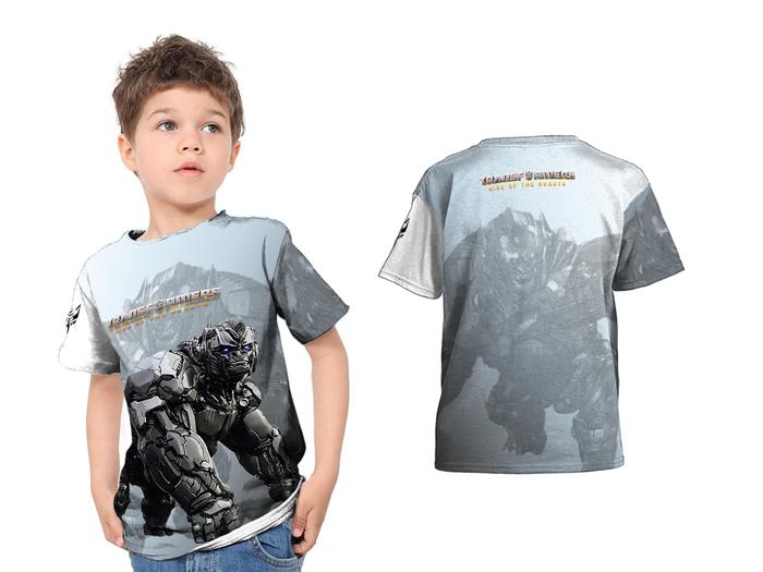 Kaos Baju Transformers Rise Of The Beasts Optimus Primal Full Print
