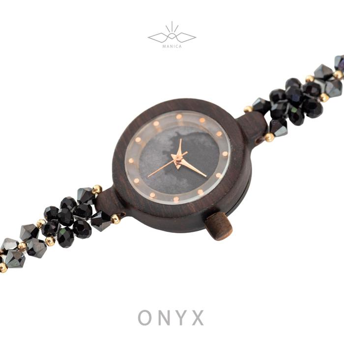 Littletwo x Eboni Watch Jam Tangan Kayu Manica - Onyx