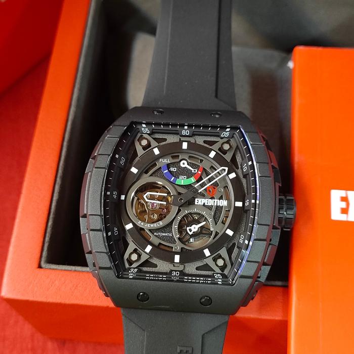 Jam Pria ORIGINAL AUTOMATIC Expedition E 6782 M TITANIUM POWER 24 Jwls