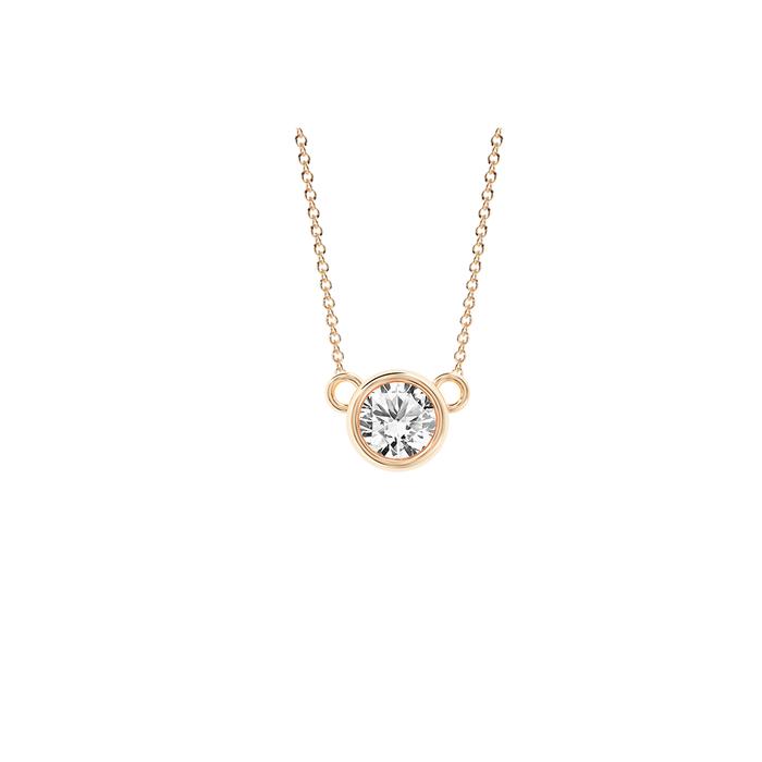 Igloo Bezel Diamond Necklace