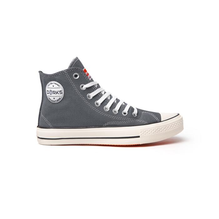 Sepatu Dorks Back To Scholl High Grey Original Sneakers Pria Wanita