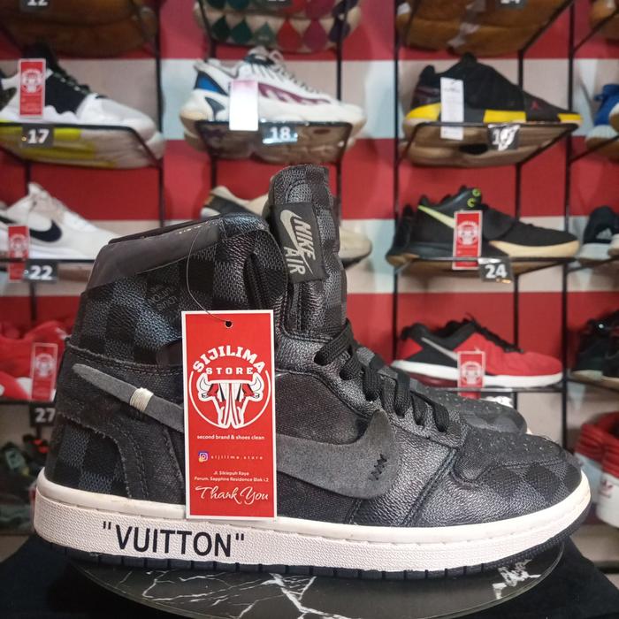 Sepatu AJ1 Offwhite x Louis Vuitton second