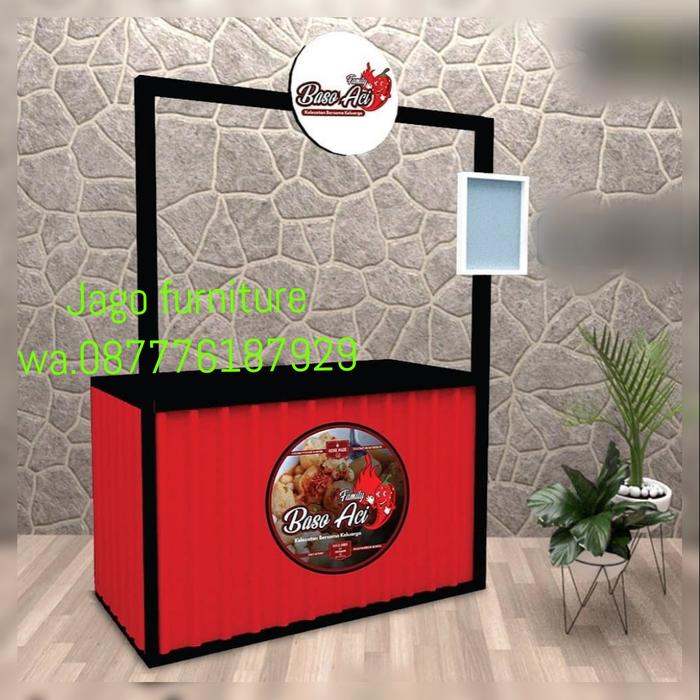 gerobak bakso mie ayam / booth bakso aci / booth sate taichan