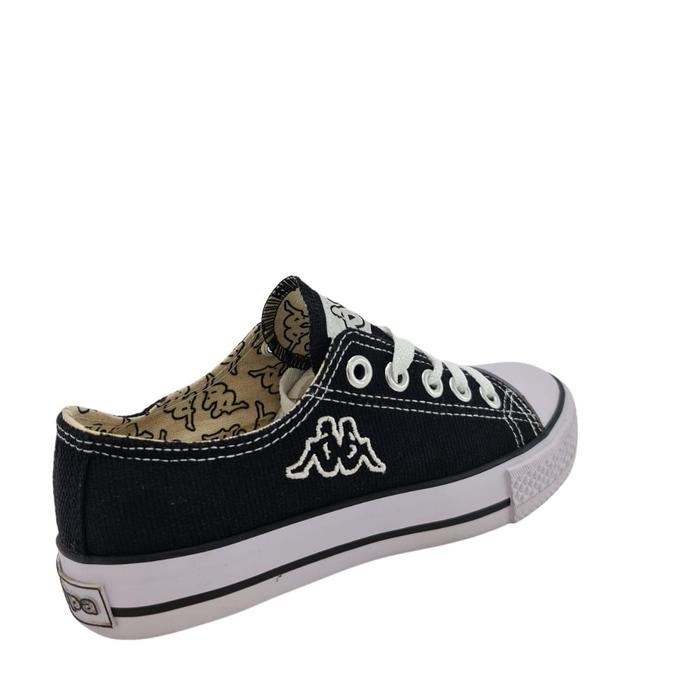 Sepatu Sneakers Anak Erli - Black White - Kappa - Kappa Id