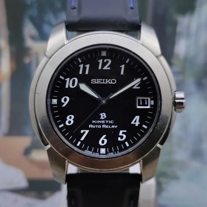 JAM TANGAN PRIA SEIKO B 5J22-0040 KINETIC AUTO RELAY
