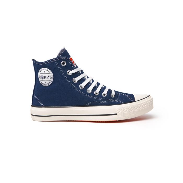 Sepatu Dorks Back To Scholl Navy High Original Sneakers Pria Wanita