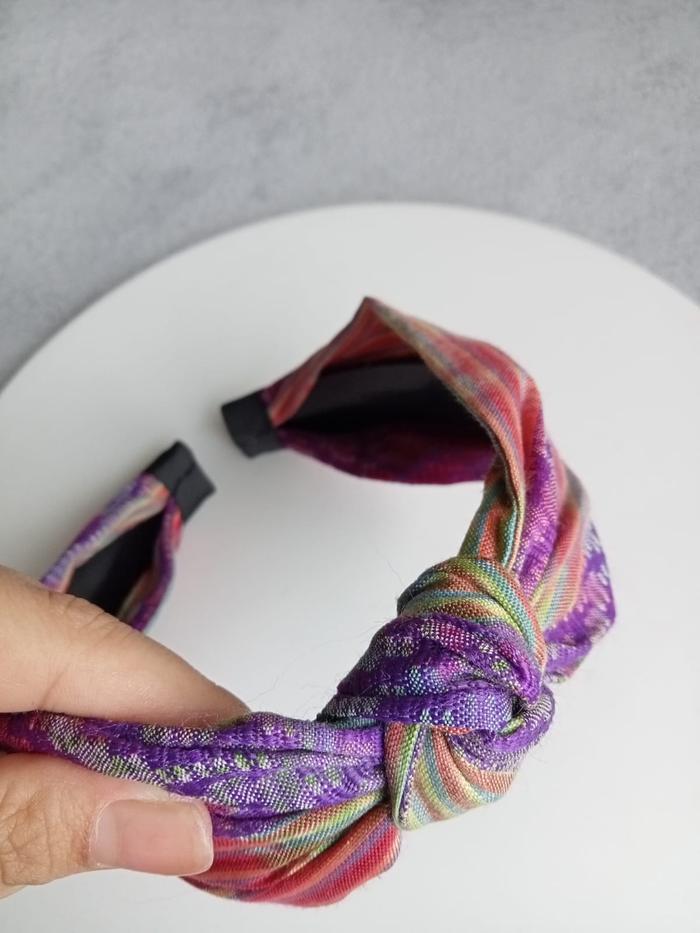 Bando knot batik purple