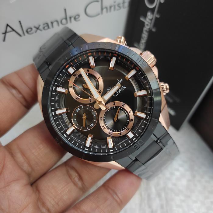 Jam PRIA ORIGINAL Alexandre Christie AC 6581 MF All Stainless Solid