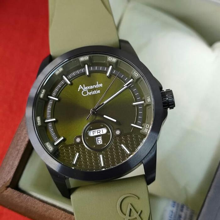 Jam Pria ORIGINAL Alexandre Christie ACF 6656 ME All solid Stainless