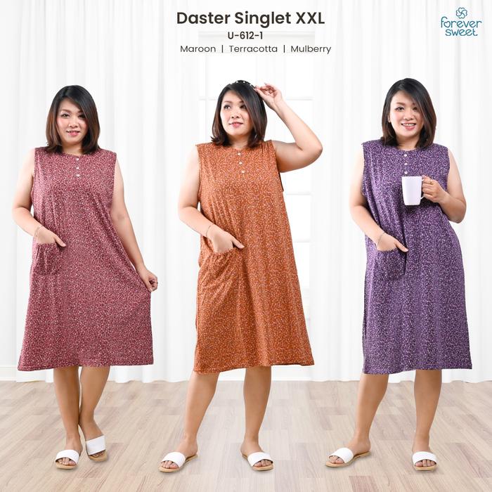 FOREVER SWEET Daster Jumbo XXL Busui Singlet Dress Aesthetic (F2)