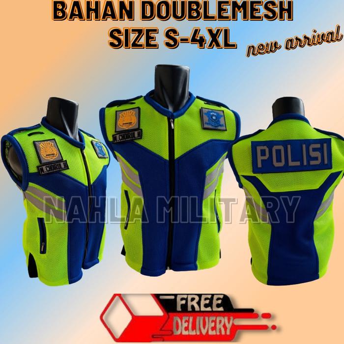 ROMPI POLISI/ROMPI LANTAS ROMPI POLISI/DOUBLEMESH/STABILO-BIRU/S-XXXL