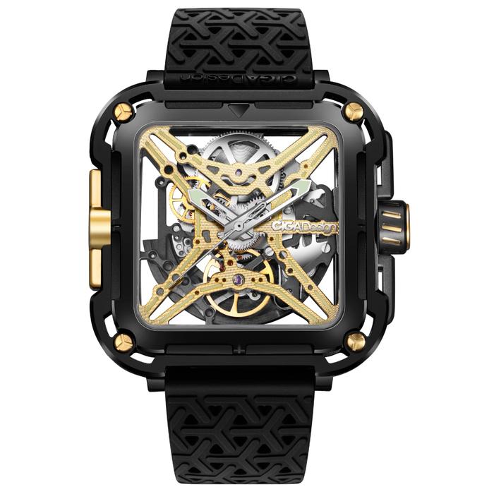 Jam Tangan CIGA Design X Gorilla Black Titanium Gold Automatic