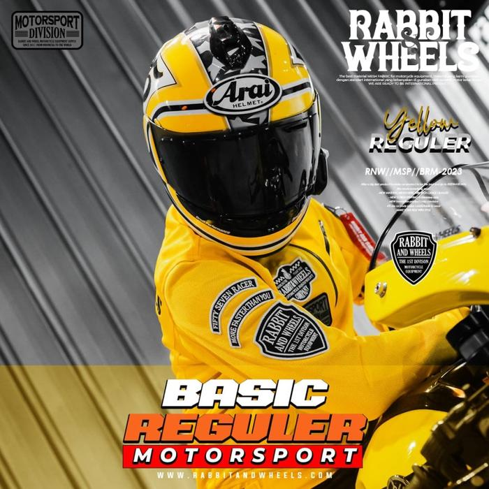 JAKET RABBIT AND WHEELS REGULER BASIC YELLOW