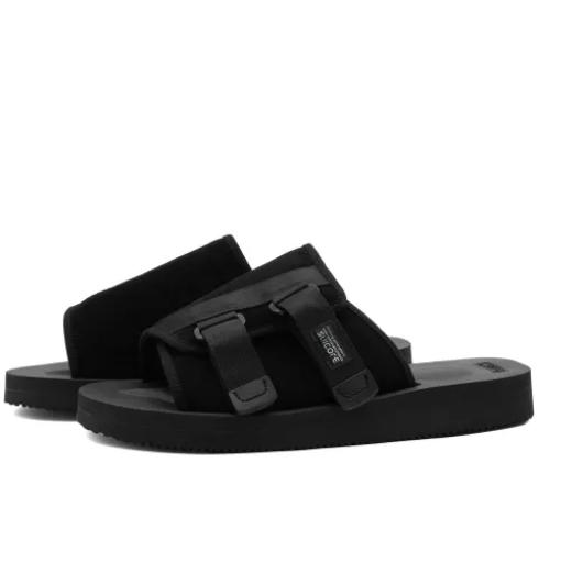 SUICOKE KAWS-VS BLACK SHOES SANDALS
