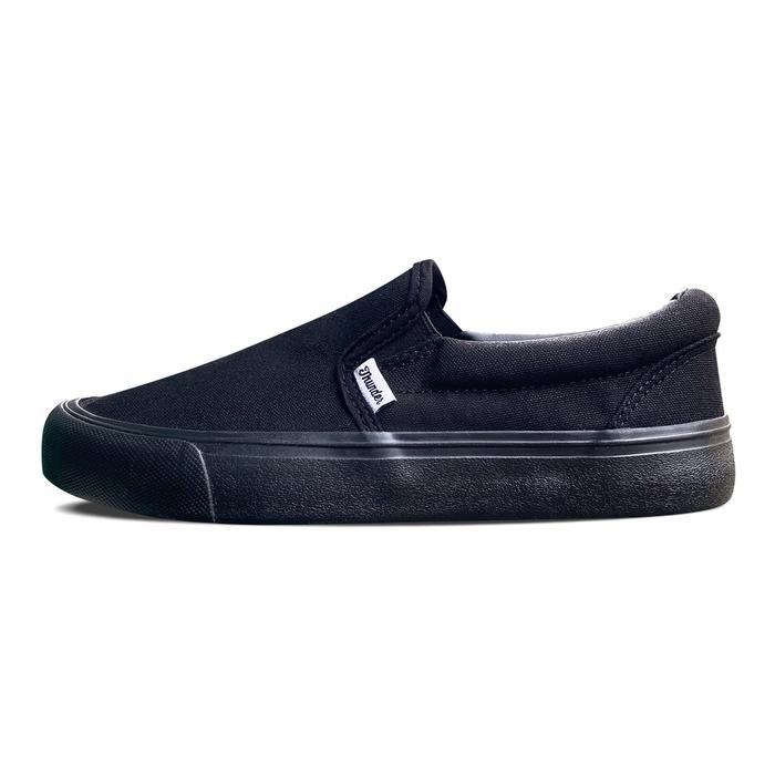 Sepatu Thunderbear Slip On Full Black Original Sneakers Pria Wanita