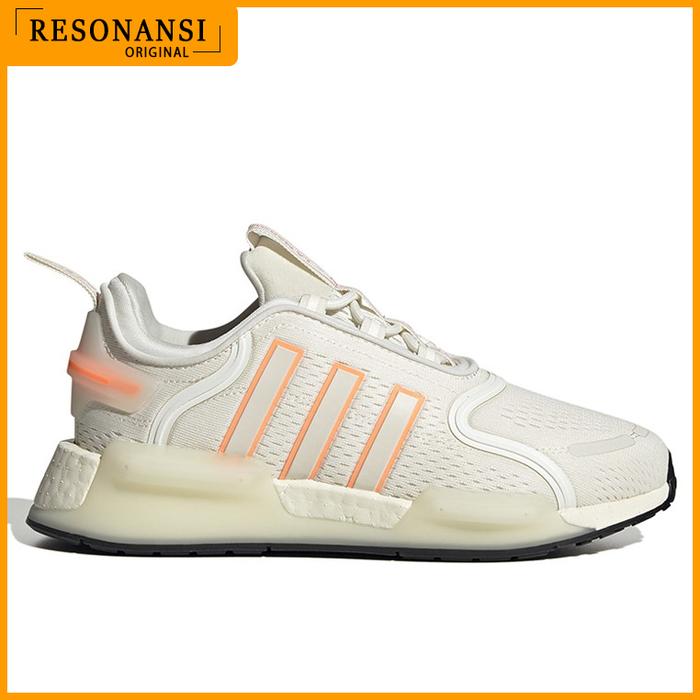 SEPATU WANITA TERBARU ADIDAS ORIGINAL SNEAKERS NMD_V3 PUTIH-ORANGE