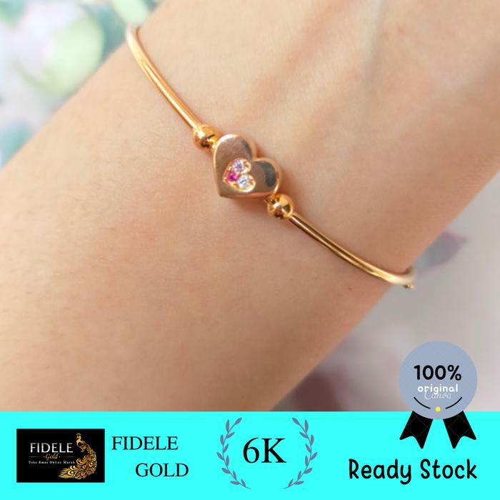 Gelang Permata Fashion Korea Emas Kadar Muda 300