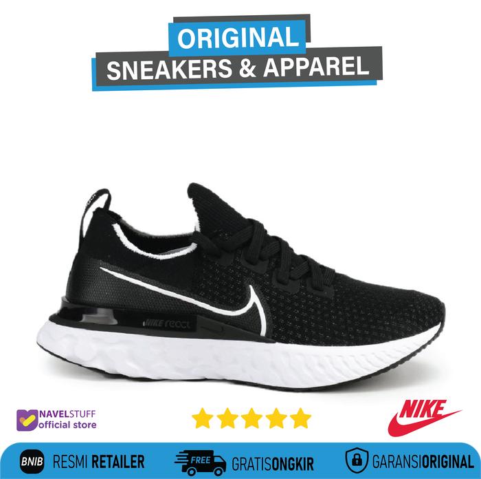 NIKE React Infinity Run Flyknit Black / White/ Dark Grey (Men & Women)