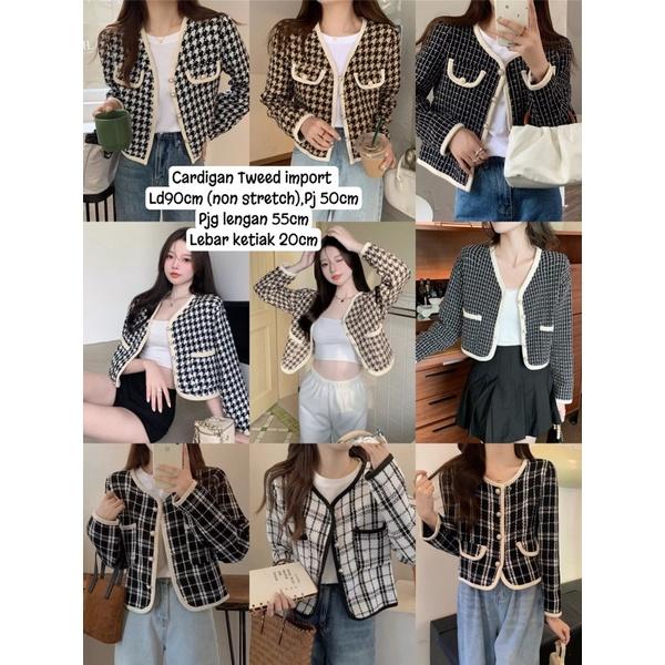 BLAZER TWEED PREMIUM IMPORT / CARDIGAN TWEED IMPORT