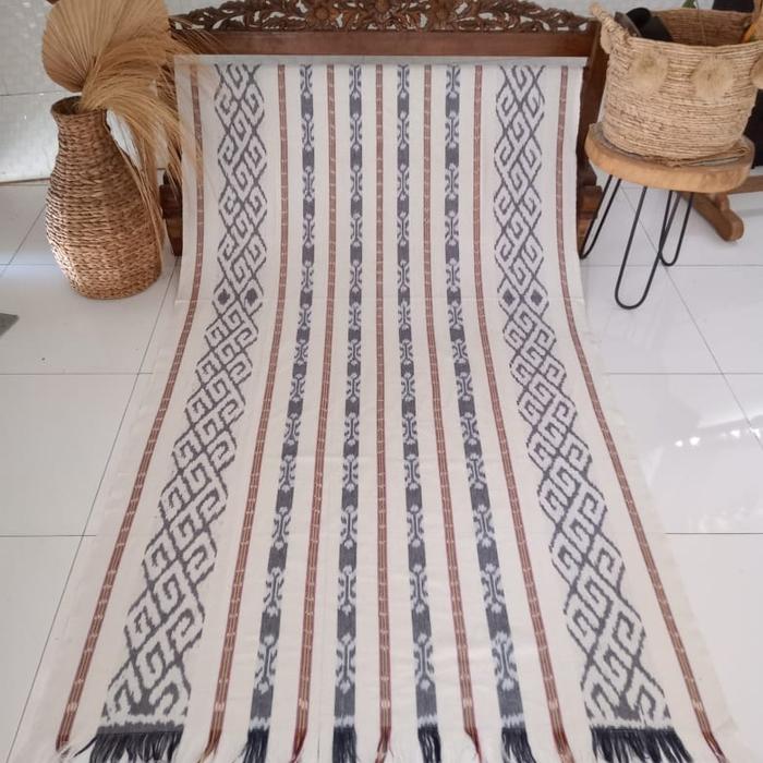 Kain Tenun Blangket putih Tenun troso tenun jepara