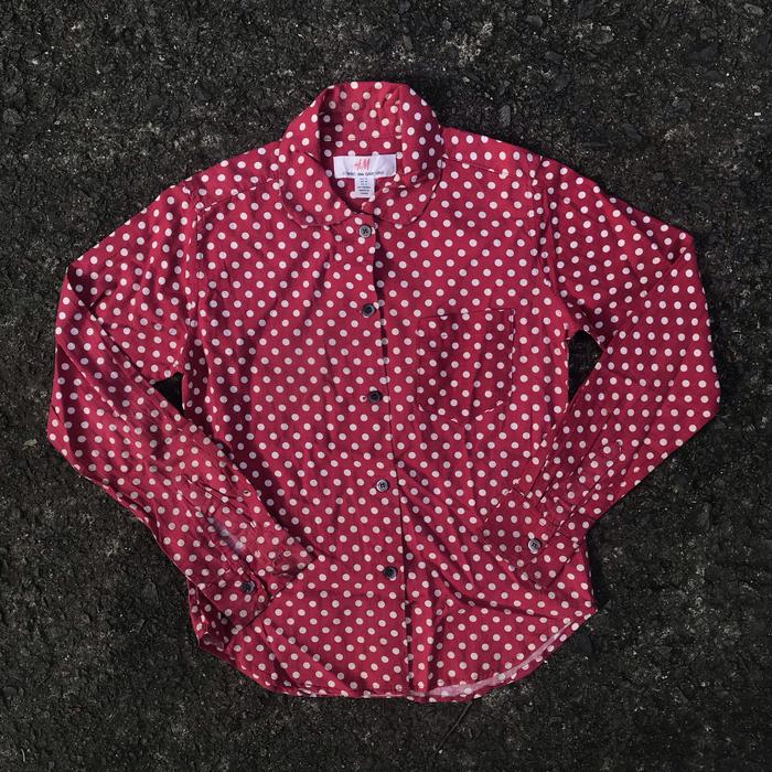 Kemeja Vintage Wanita H&M X Comme des Garcons CDG