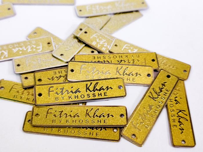 label plat kuningan, label plat stainless, label plat hijab