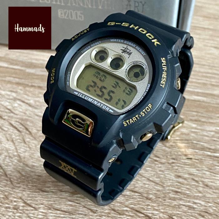 CASIO G-SHOCK x STUSSY 25TH ANNIVERSARY DW 6900 WATCH (JAM TANGAN)