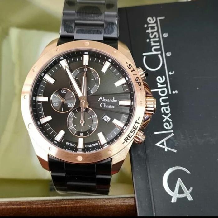 Jam Pria ORIGINAL Alexandre Christie ACF 6669 MC Stainless Steel
