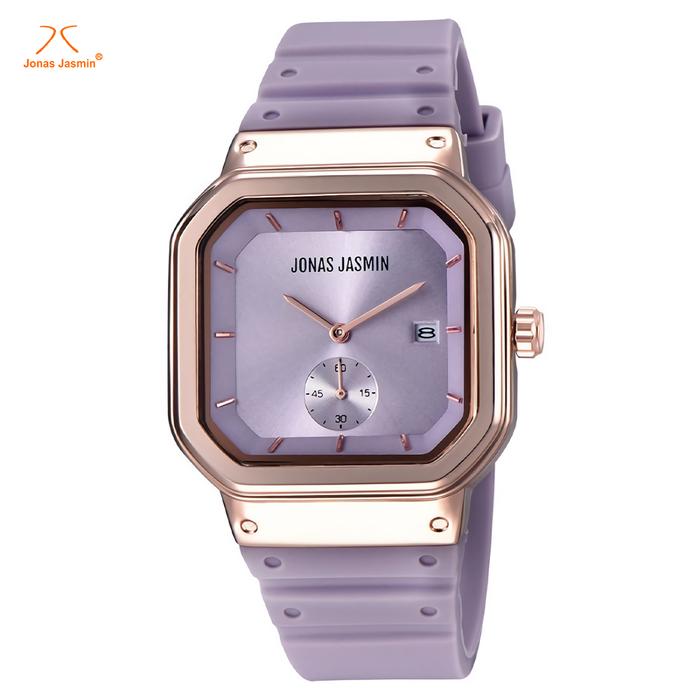 Jonas Jasmin JJ-2205L Jam Tangan Analog Wanita - Rosegold - Purple