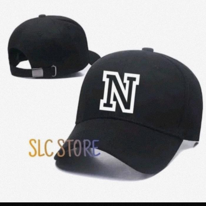 TOPI BASEBALL PREMIUM INISIAL HURUF N CUSTOM R12 - KOLASE