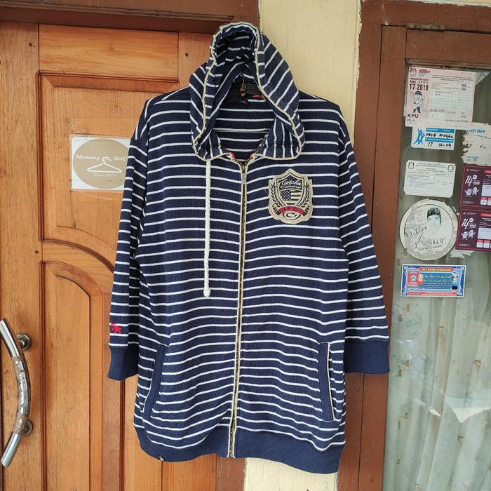Jual Vintage Zip Hoodie Gotcha Stripes Size L