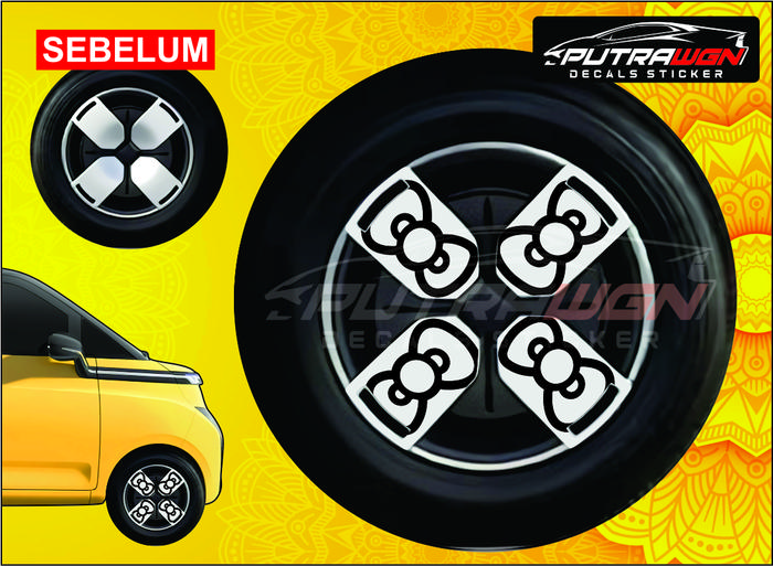 VELG WULING AIR EV (sticker variasi velg air ev model sporty ev11)