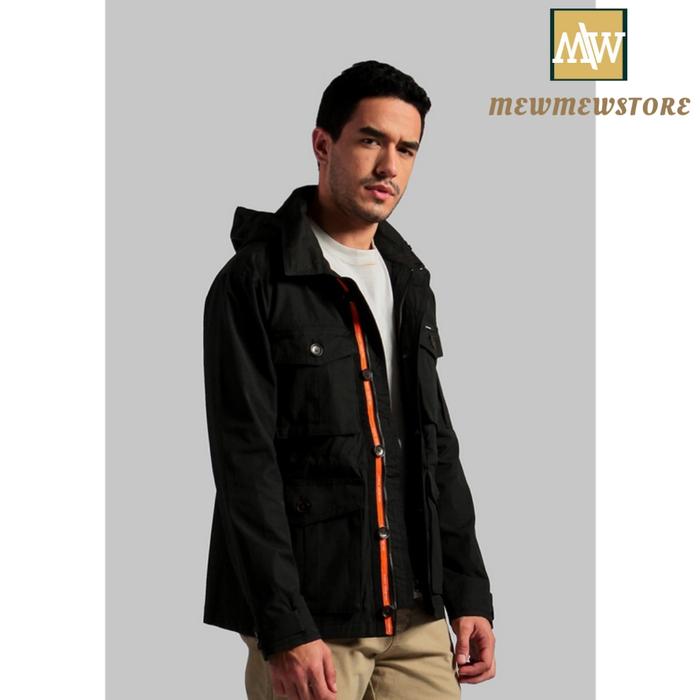 Jaket Parka Pria Casual Original MGEE PARKA C008 Black