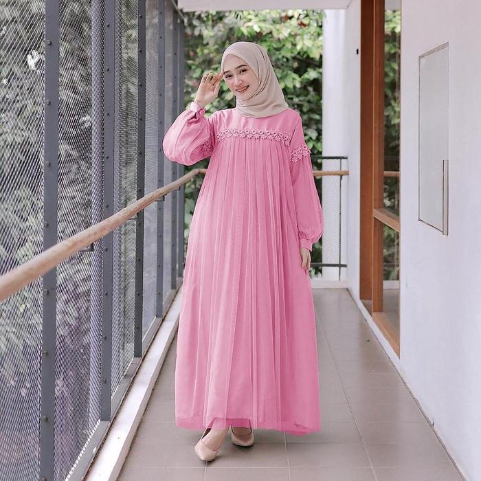 TRAND GAMIS LEBARAN 2023 GAMIS PUTIH REMAJA POLOS MODEL SERAFINAHIJAB