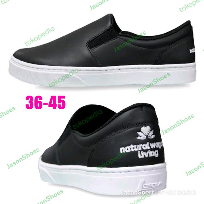 Sepatu League Hitam Slip On Ordinary U Sneakers shoes Unisex Original