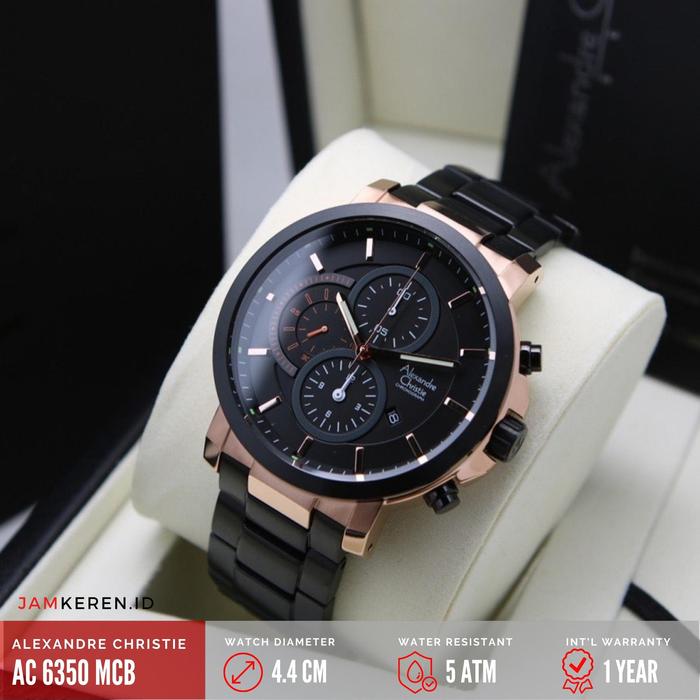 Jam Tangan Pria Alexandre Christie 6350 AC6350 AC 6350 MC Original